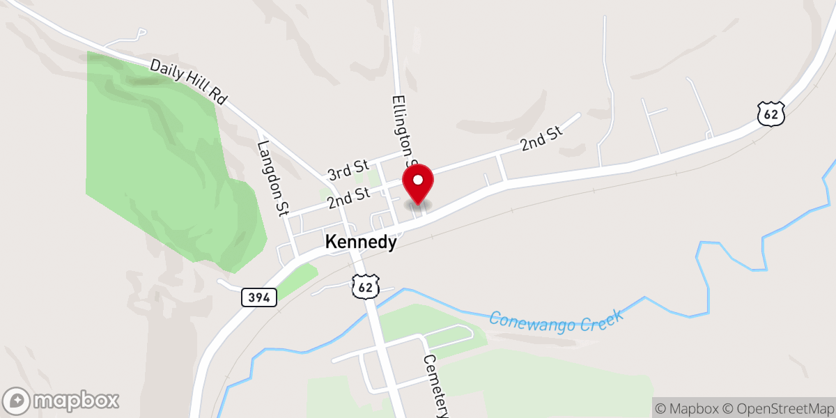 Map showing location of New Beginnings Baptist Church