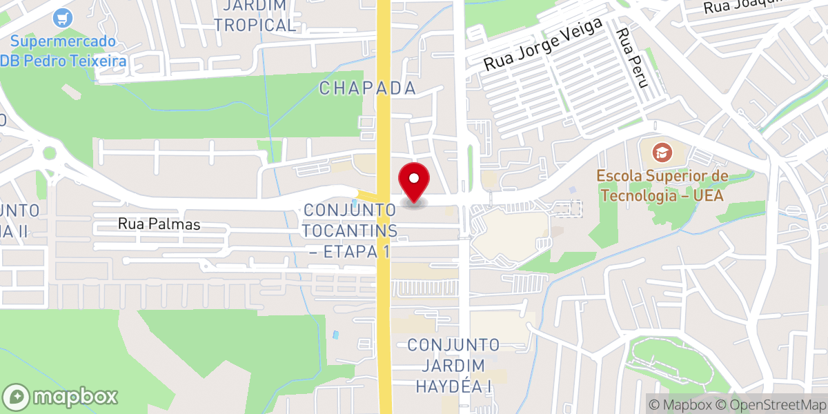 Map showing location of Tabernáculo O Sinal
