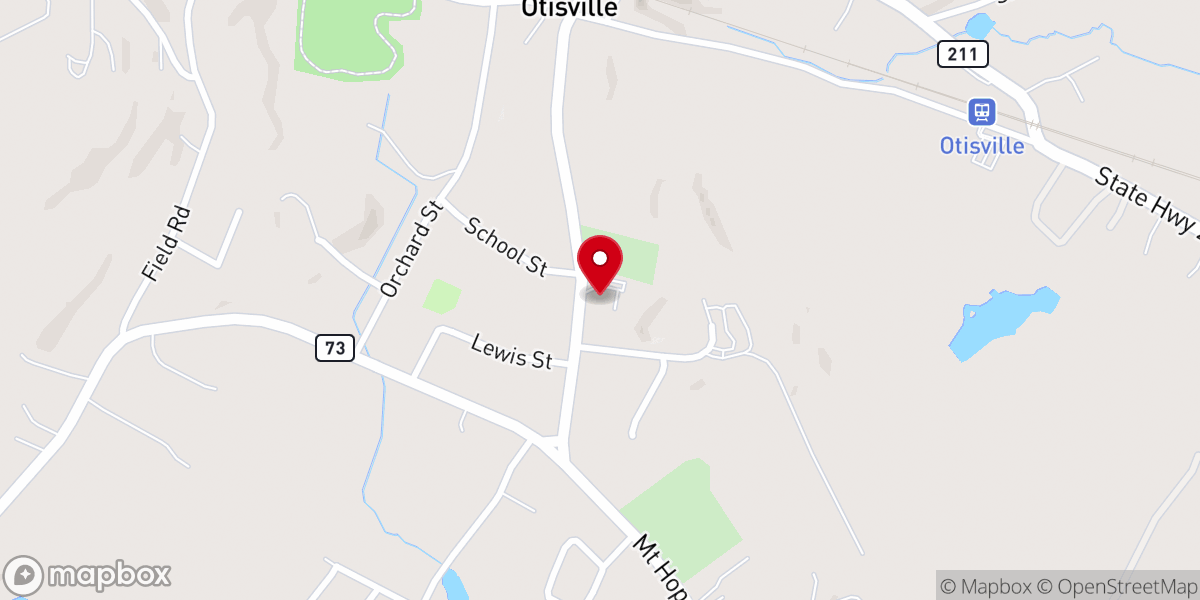Map showing location of Holy Name of Jesus Food Pantry - Food Distribution Center