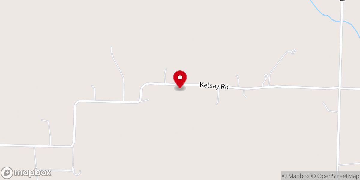 Map showing location of Kelsay Mennonite Church (Groffdale Conference)