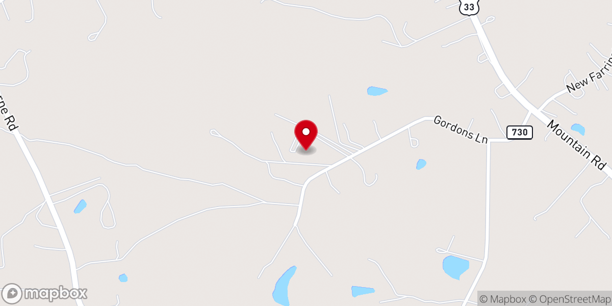 Map showing location of New Found Church of Christ