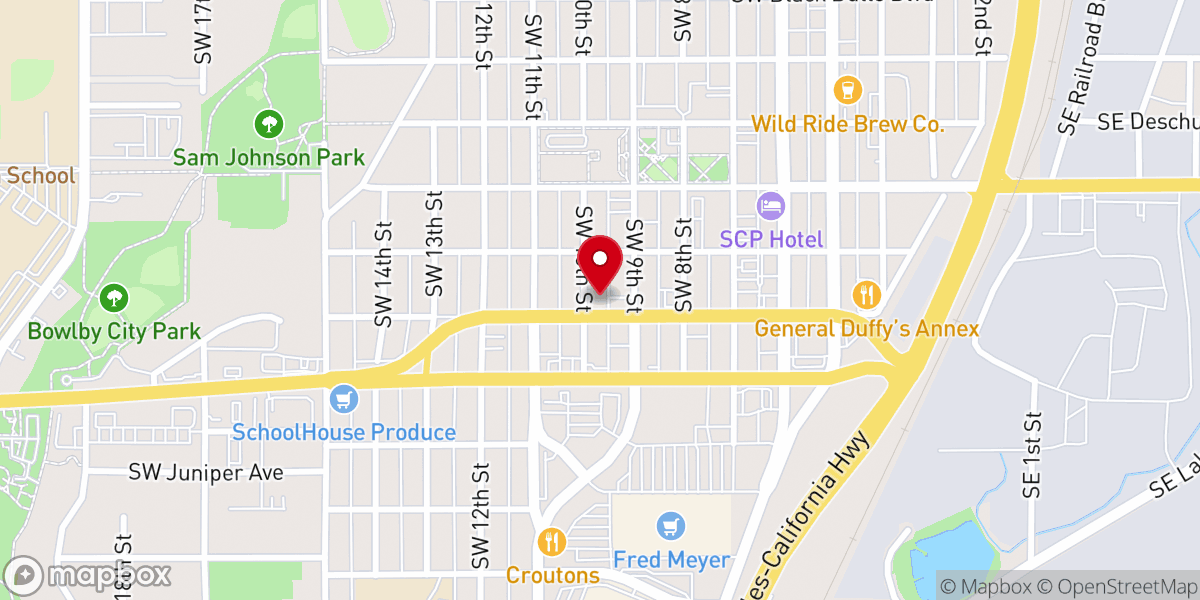 Map showing location of Redmond Seventh-day Adventist