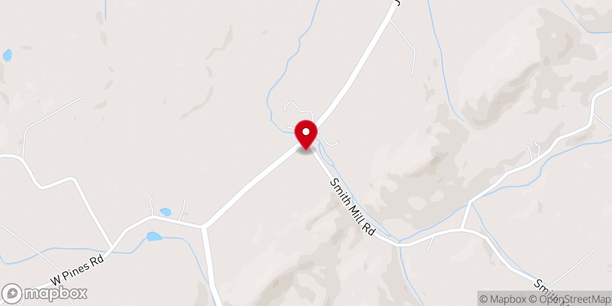 Map showing location of Northern Greene County Ministries - Food Distribution Center