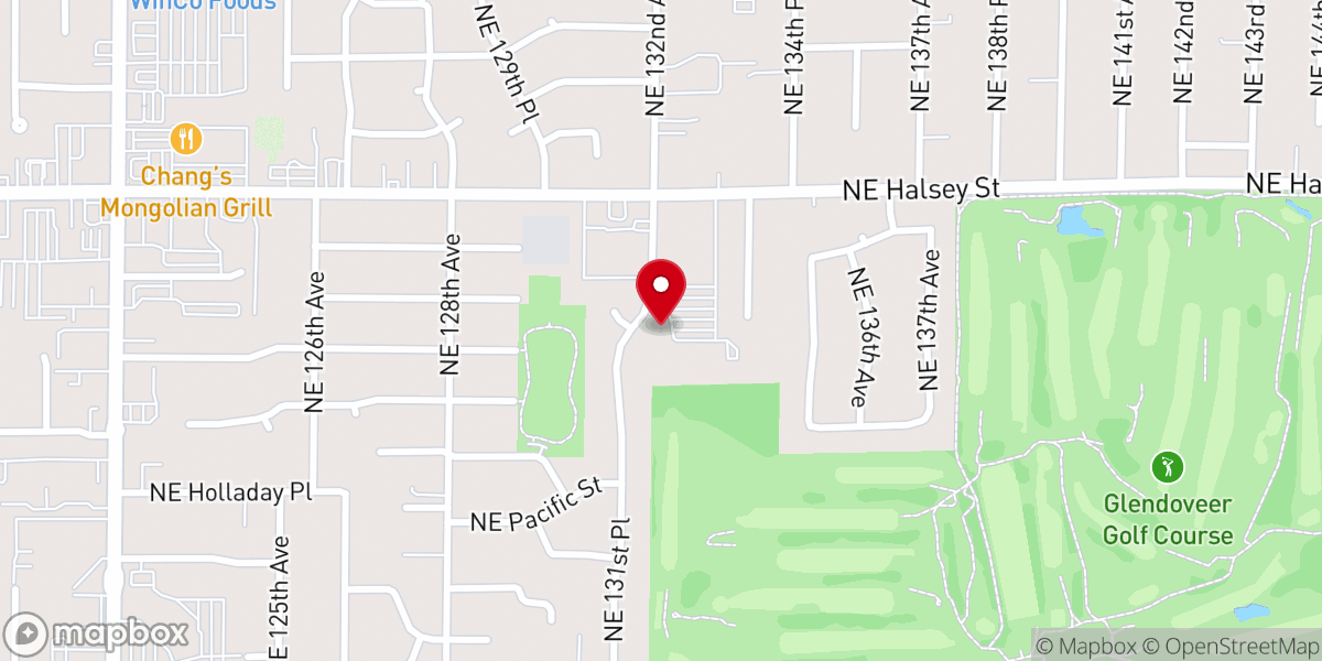 Map showing location of St Therese Church and School