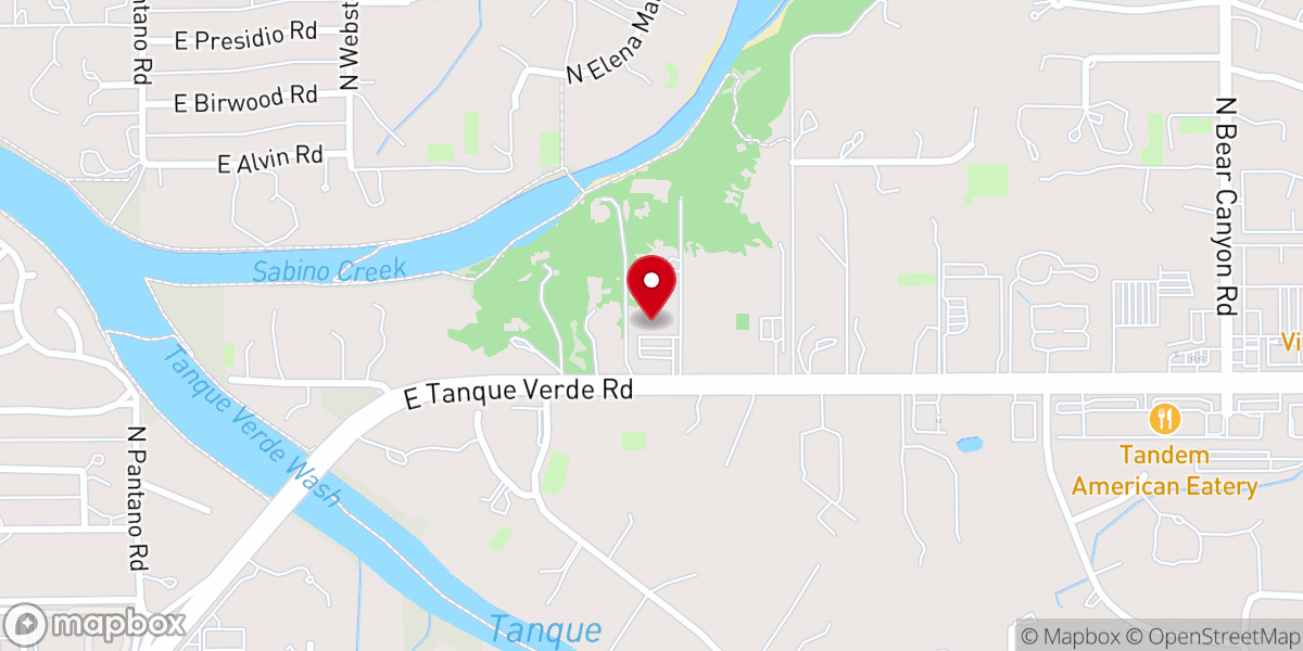 Map showing location of The Bridge Christian Church East