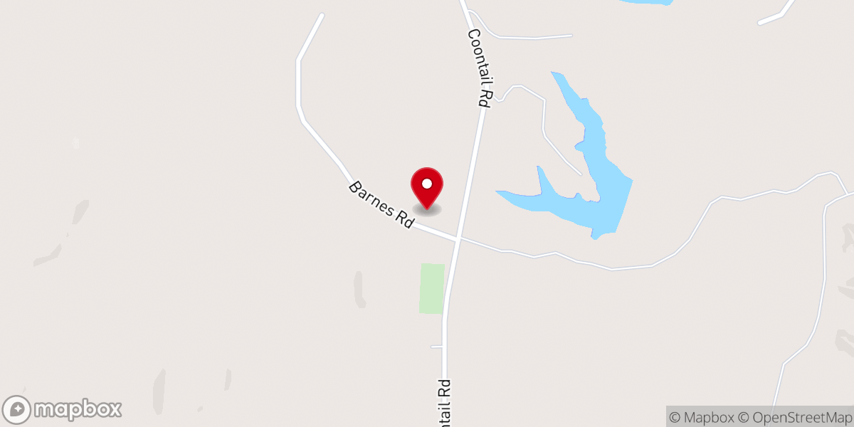 Map showing location of New Hope Christian Church