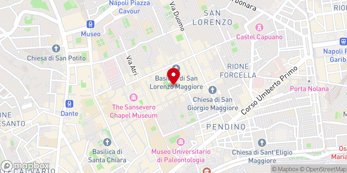 Map showing location of I Minopoli a San Gregorio Armeno
