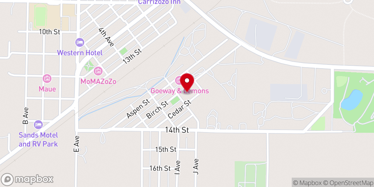 Map showing location of Santa Rita Catholic Church