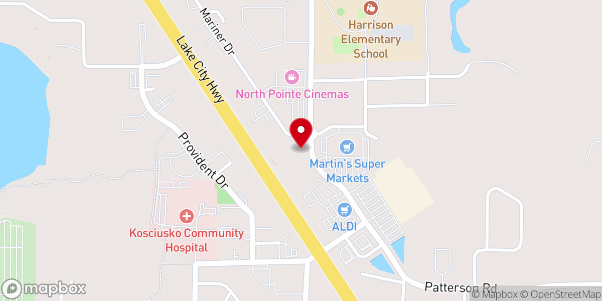 Map showing location of First Church of Christ Scientist