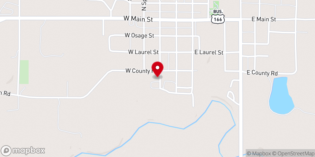Map showing location of St. Robert Catholic Church