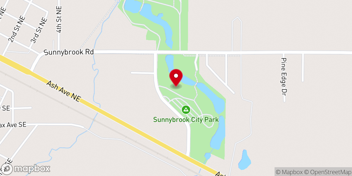 Map showing location of Sunnybrook Park