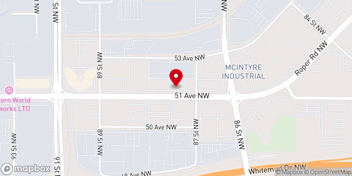 Map showing location of The House Church Edmonton