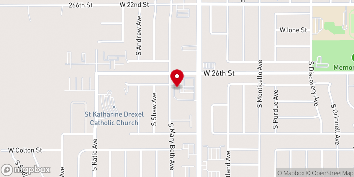 Map showing location of Risen Hope Baptist Church