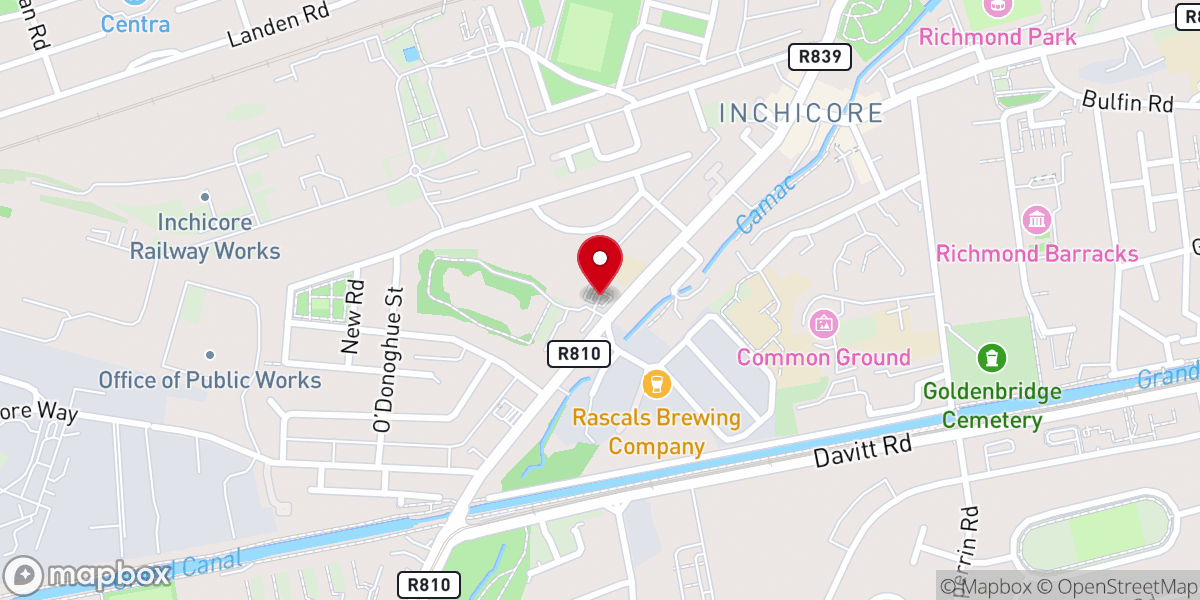 Map showing location of Missionary Oblates of Mary Immaculate - Anglo-Irish Province