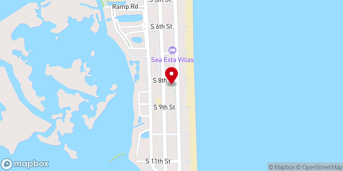 Map showing location of First Baptist Church-Cocoa Bch