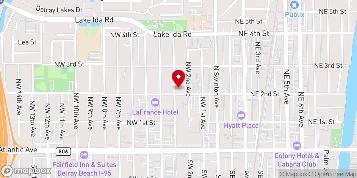 Map showing location of Daughter of Zion Seventh-day Adventist Church
