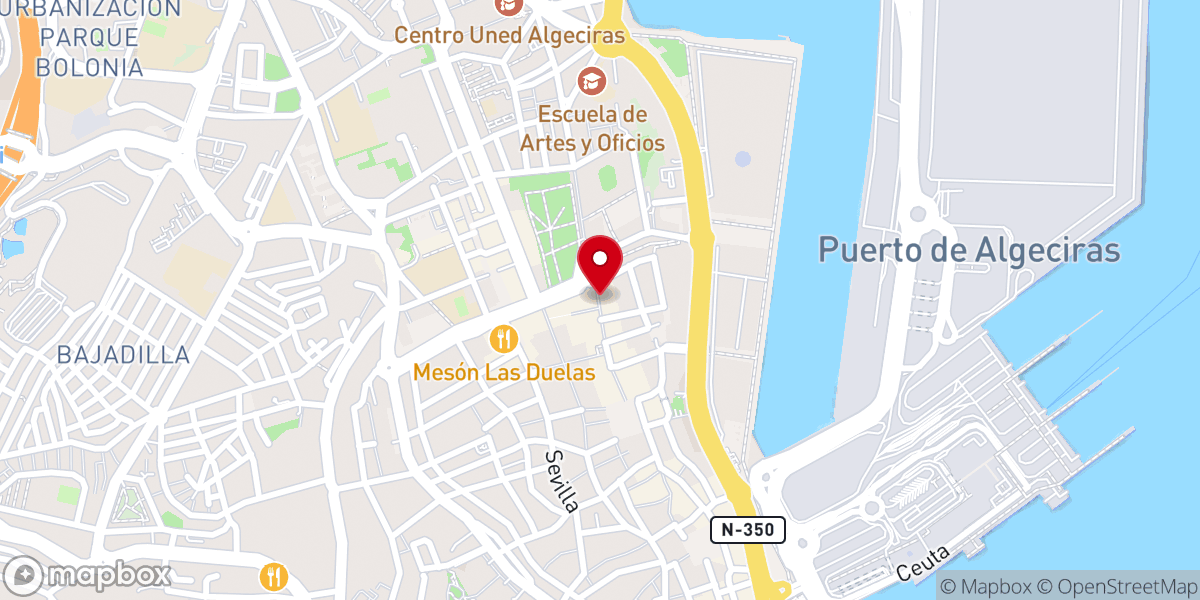 Map showing location of Farmacia Ramón Rosado Márquez