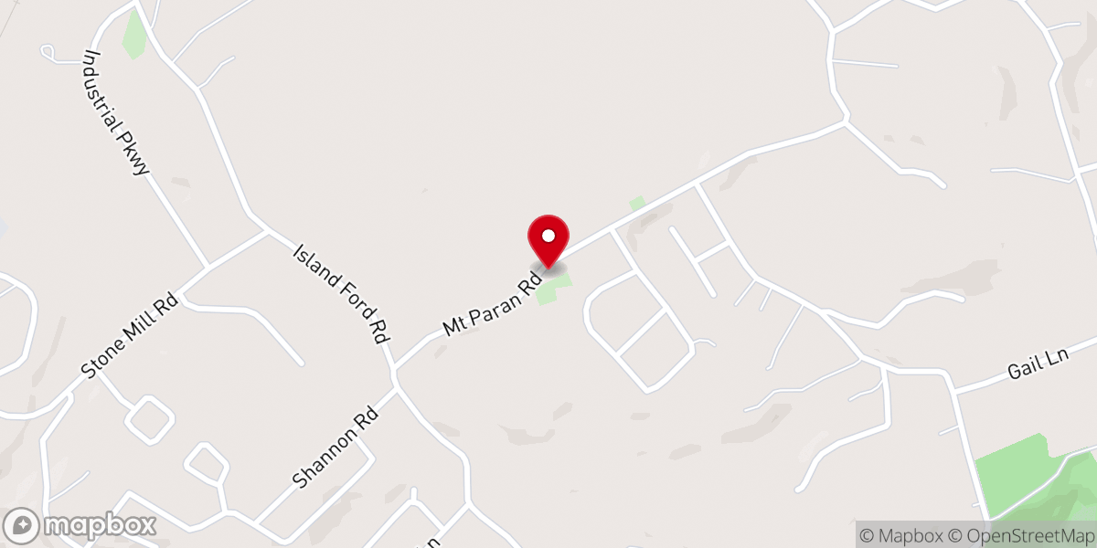 Map showing location of Mt Paran Baptist Church