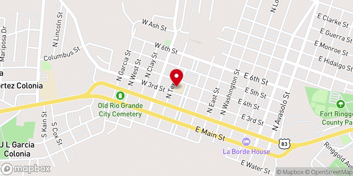 Map showing location of Immaculate Conception School