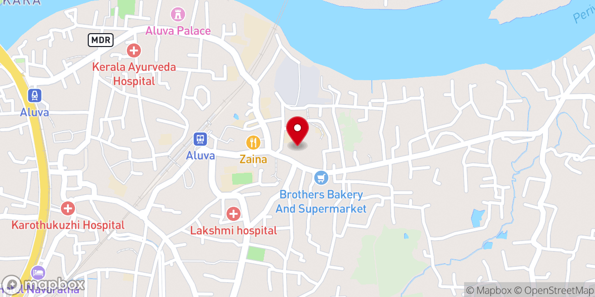 Map showing location of St. John the Baptist CSI Church