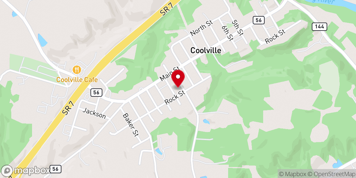 Map showing location of Grace Brethren Church