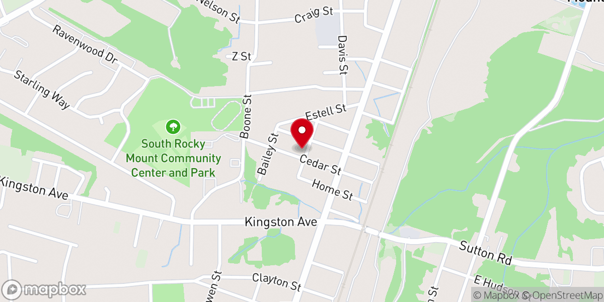 Map showing location of Apostolic Faith Church