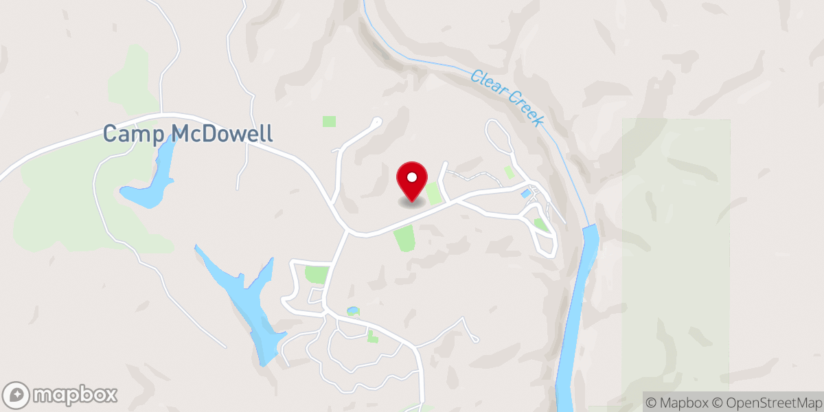 Map showing location of Chapel of St. Francis