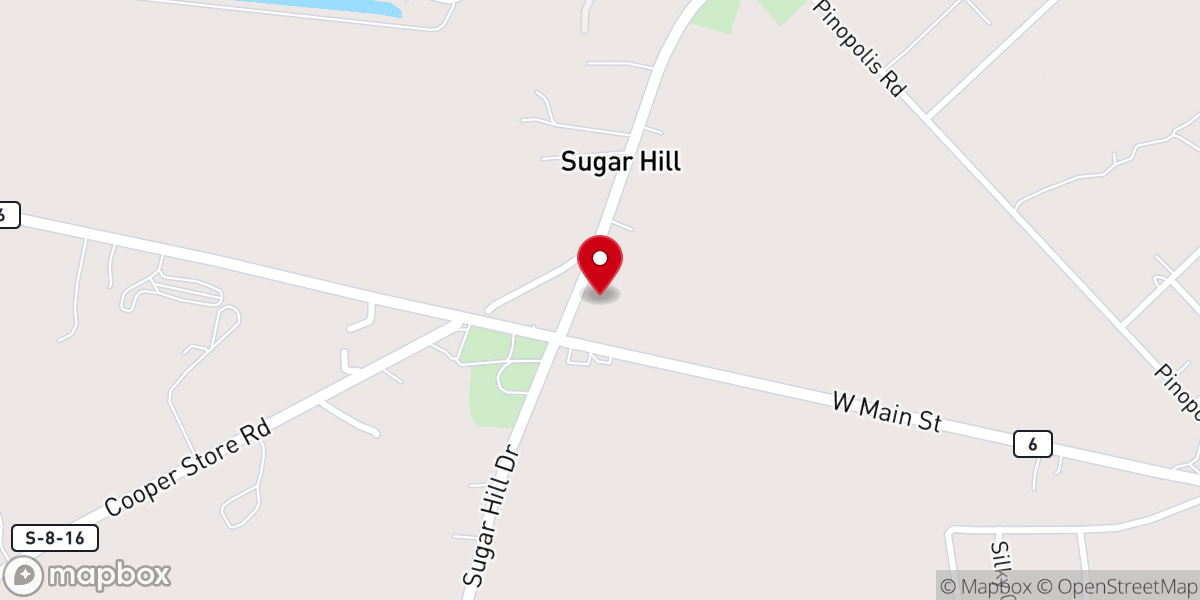 Map showing location of Wesley United Methodist Church