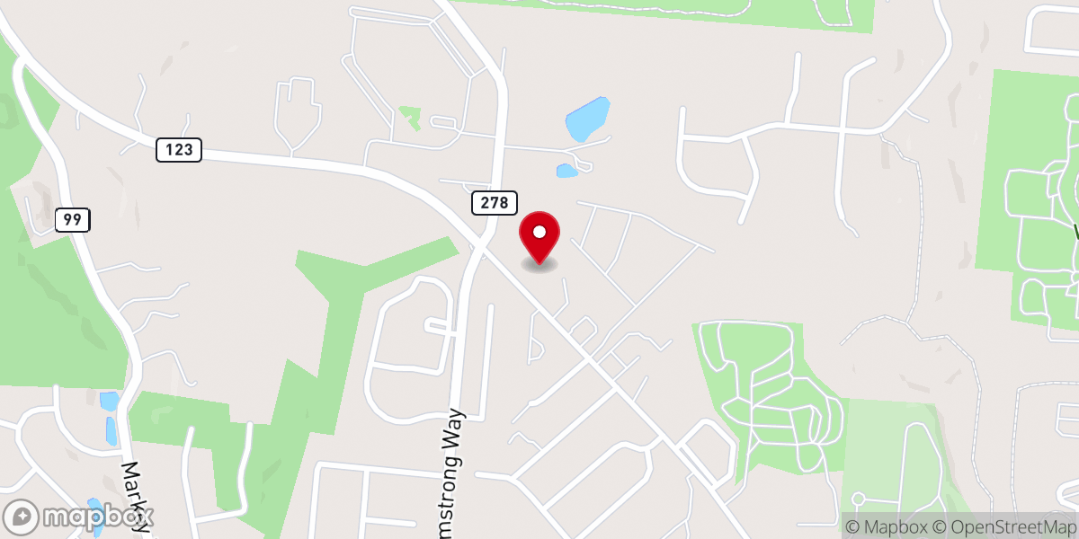 Map showing location of Life Tabernacle