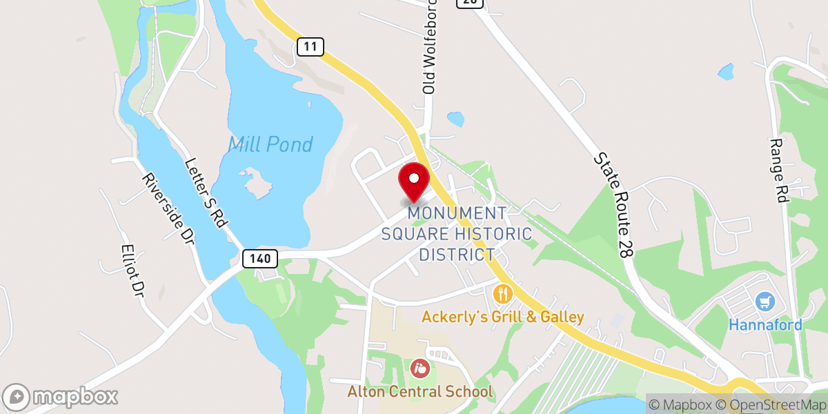 Map showing location of Alton