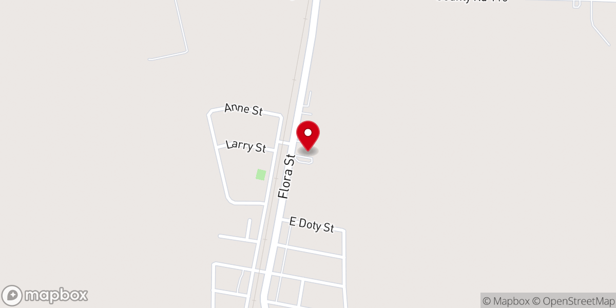 Map showing location of Hickory Ridge Landmark Missionary Baptist Church