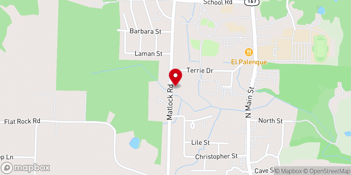 Map showing location of Cave City First Freewill Church