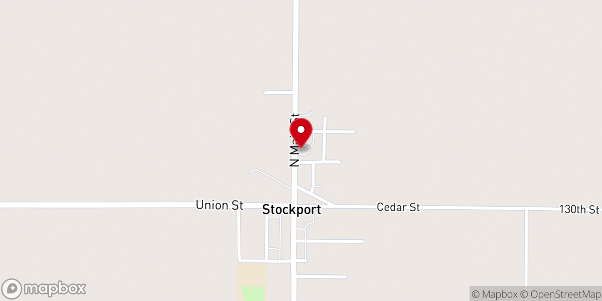 Map showing location of United Methodist Church