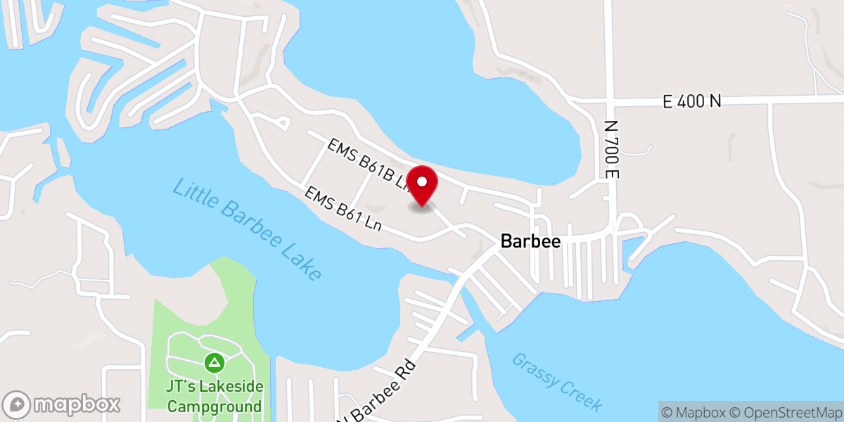 Map showing location of Open Bible Baptist Church
