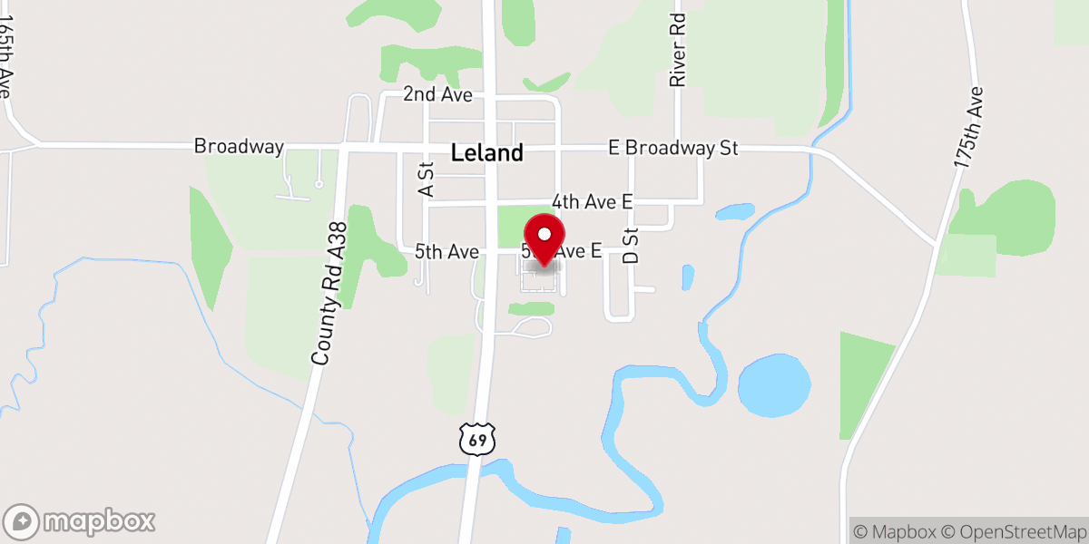 Map showing location of Our Saviour's Lutheran Church