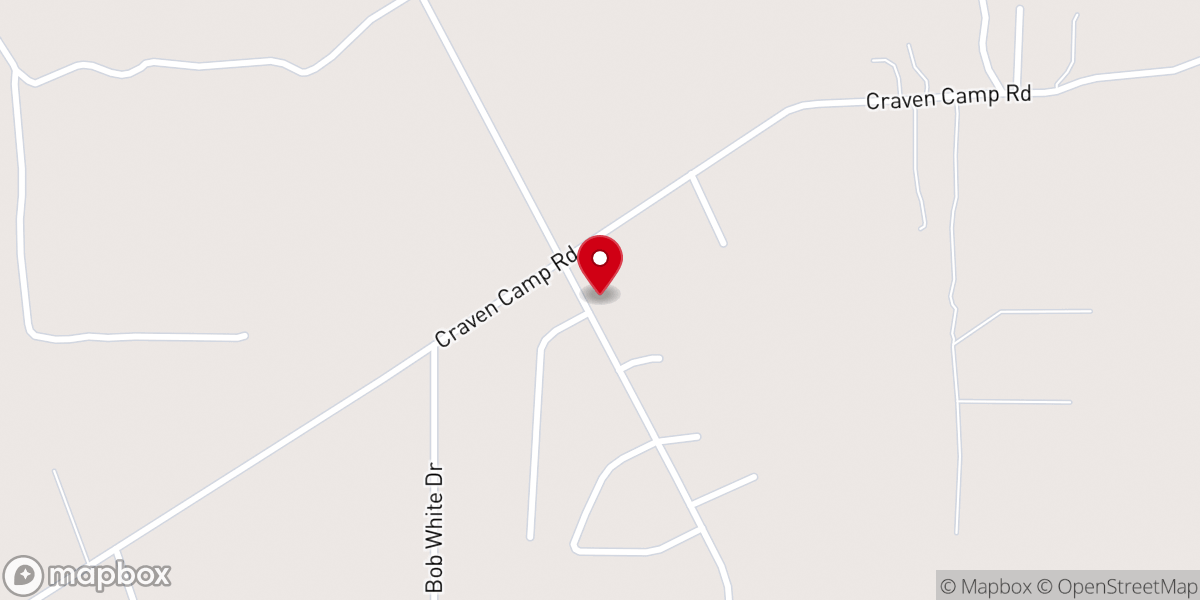Map showing location of One Way Apostolic Church