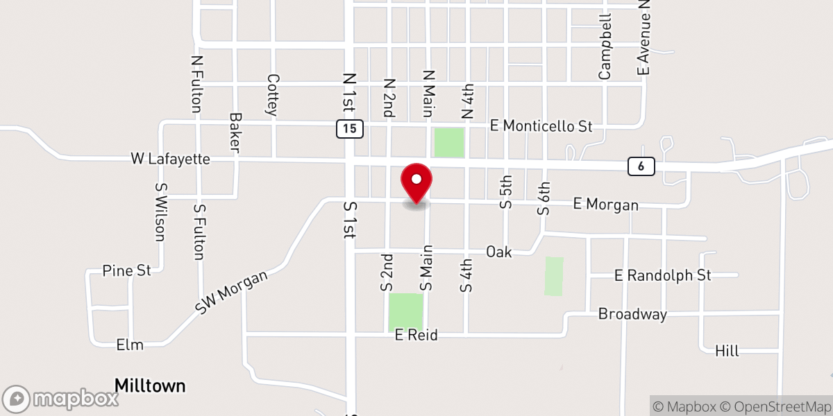 Map showing location of Edina United Methodist Church