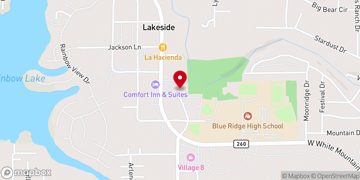 Map showing location of White Mountain Community Center - Food Pantry/Soup Kitchen