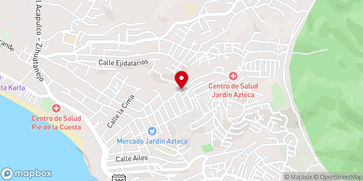 Map showing location of Iglesia Evangelista Autónoma Universal