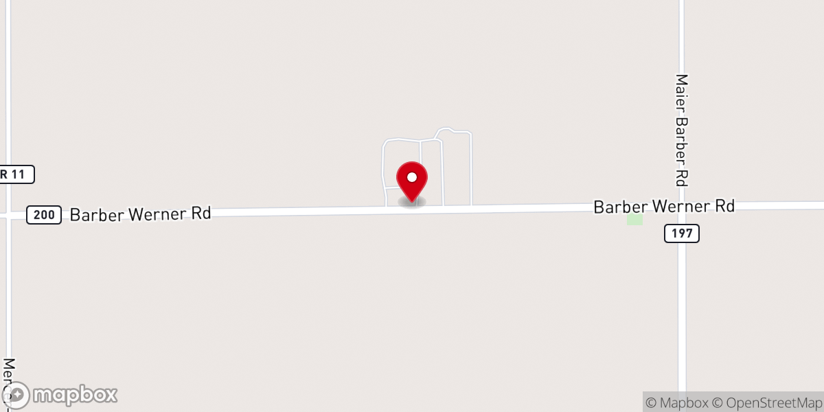 Map showing location of Beulah Grove Bible Methodist Camp