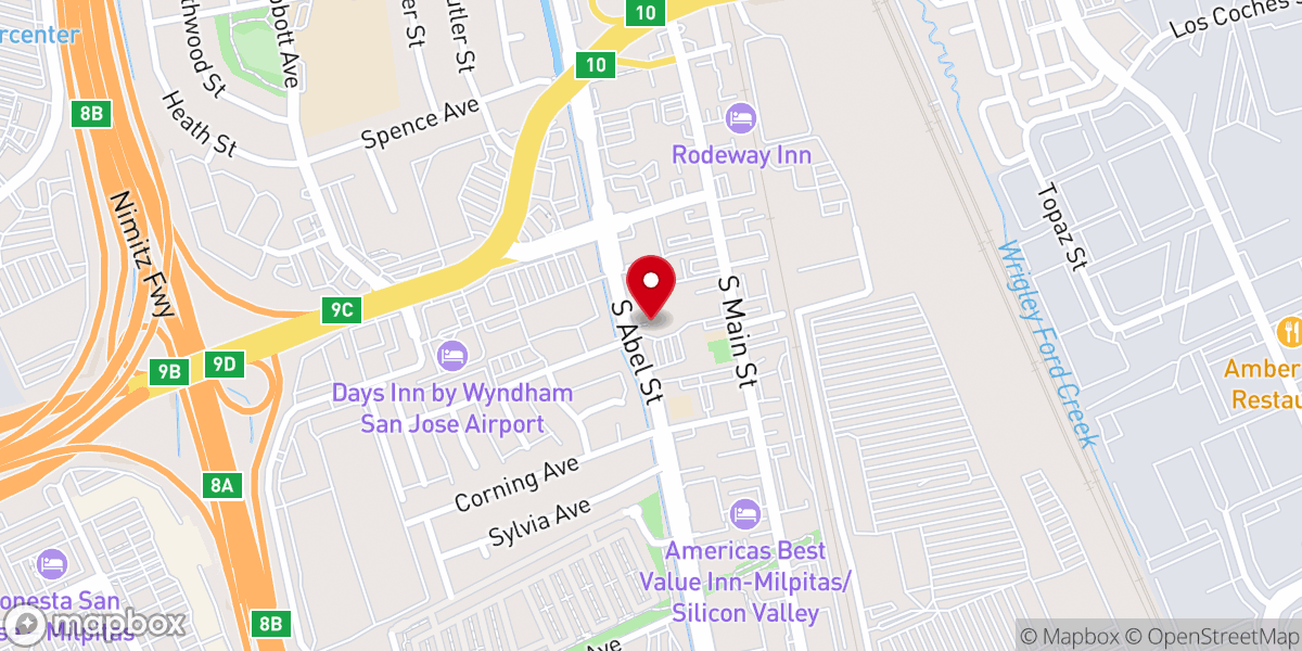 Map showing location of St. John The Baptist Catholic Church