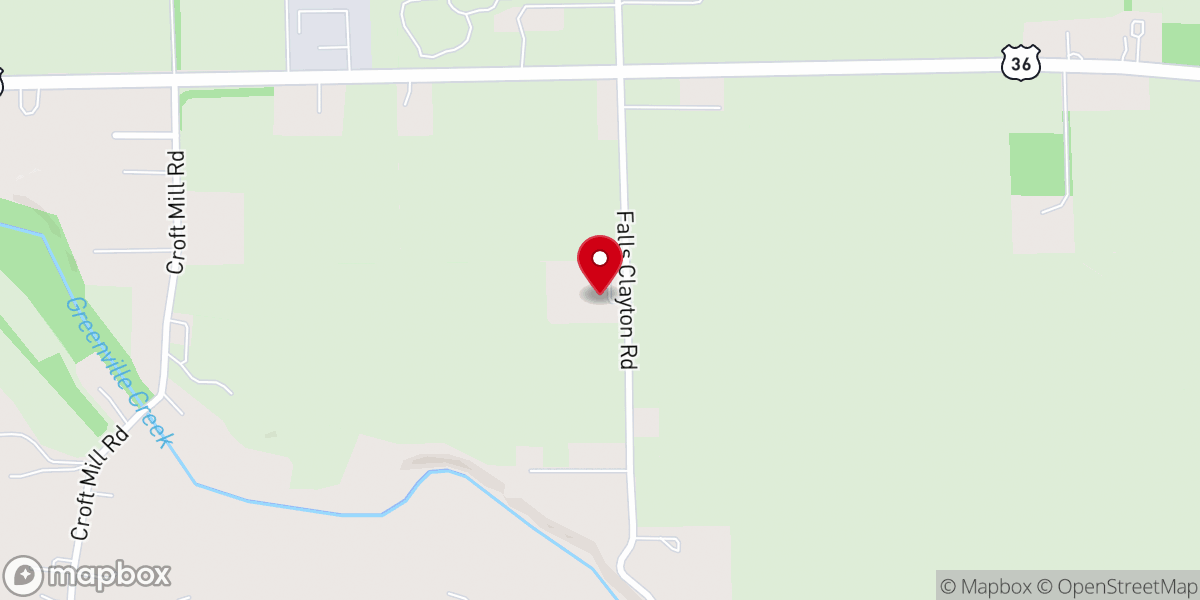 Map showing location of Cornerstone Dunkard Brethren Church