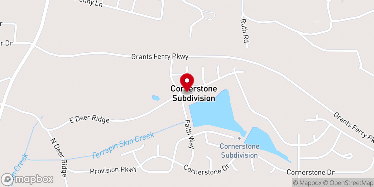 Map showing location of Cornerstone Clubhouse