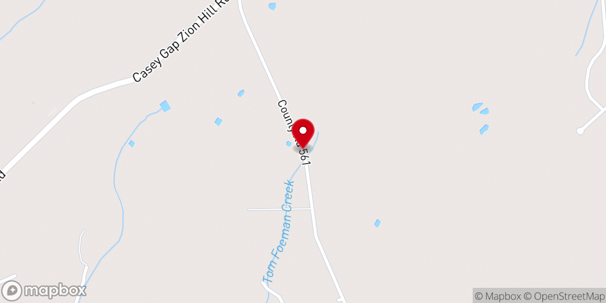Map showing location of Church of God McMinn