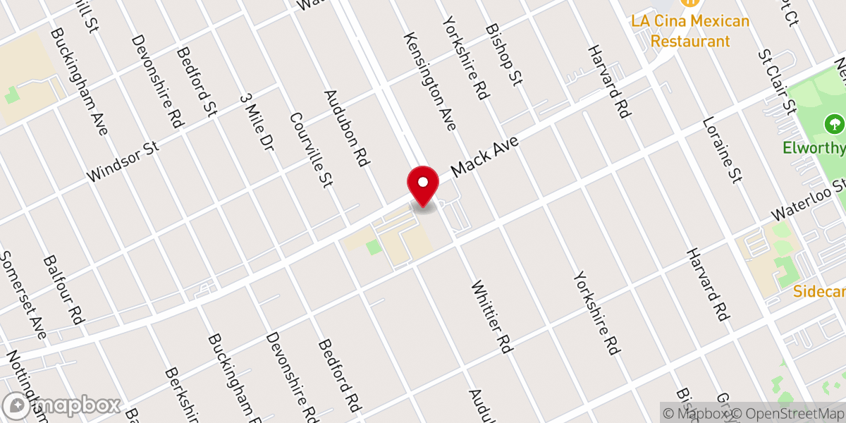 Map showing location of Saint Clare of Montefalco Parish