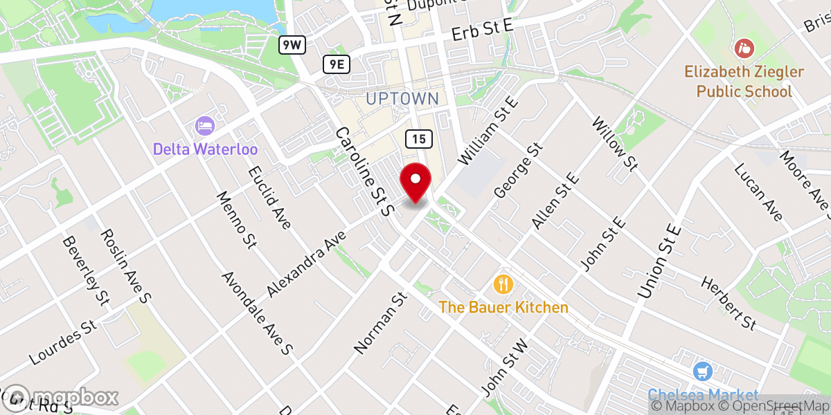Map showing location of First United Church