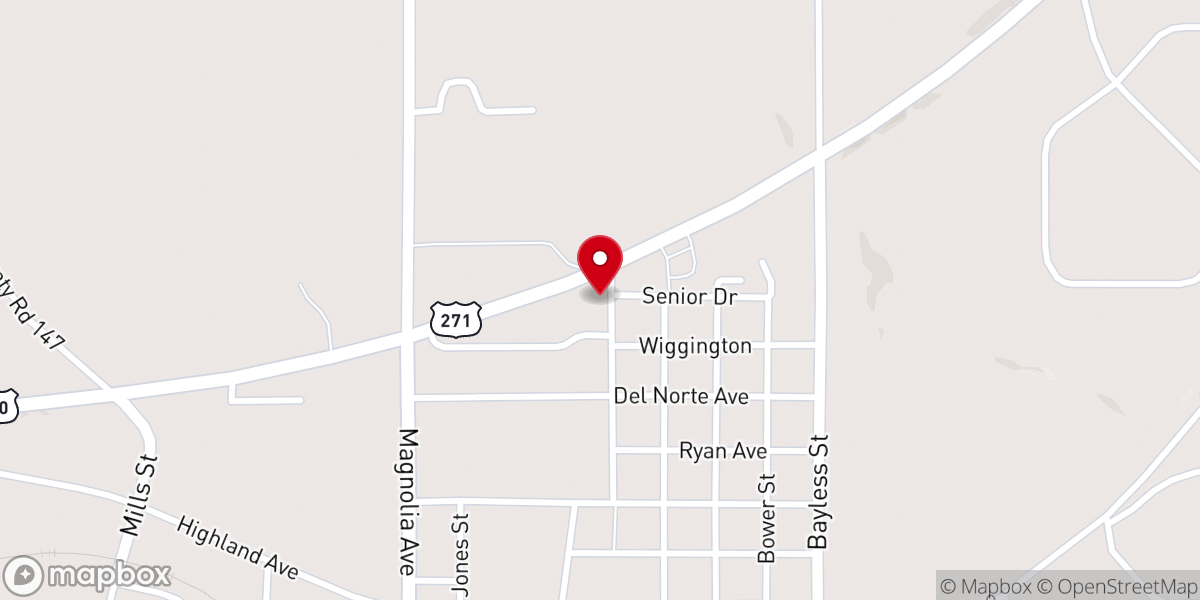 Map showing location of Si Señor Mexican Grill