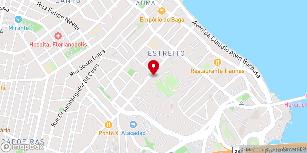 Map showing location of Igreja do Evangelho Quadrangular