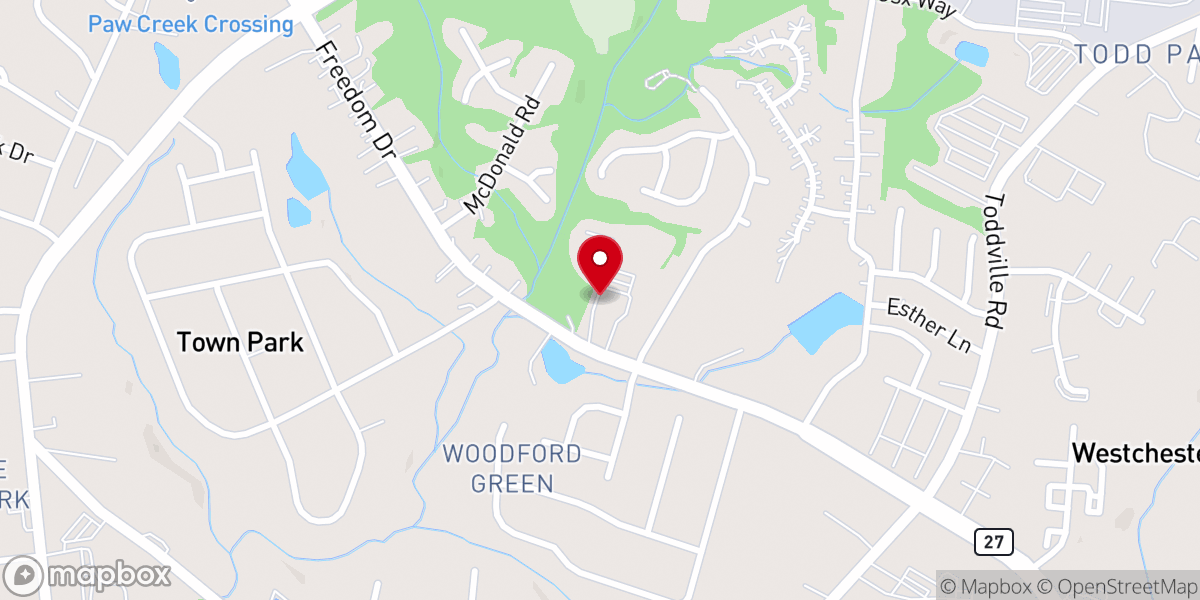 Map showing location of Kingdom Christian Church