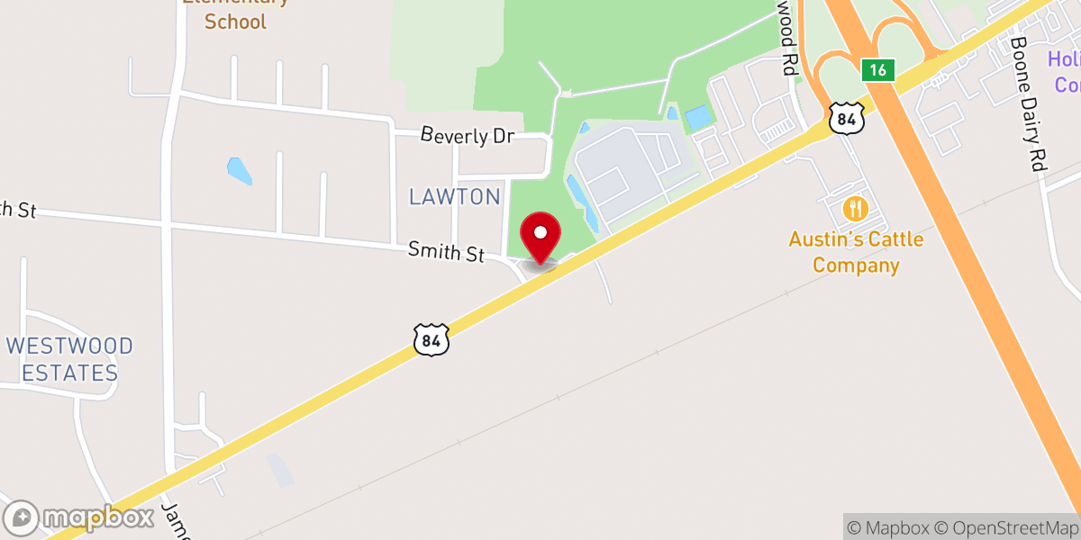 Map showing location of Saint Phillips Church
